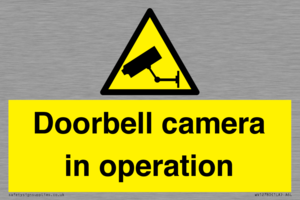 Doorbell camera in operation